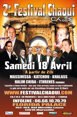 Festival Chaoui à Marseille Festival Chaoui à Marseille
