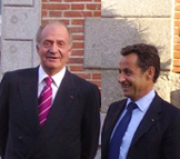 Juan Carlos et Nicolas Sarkozy